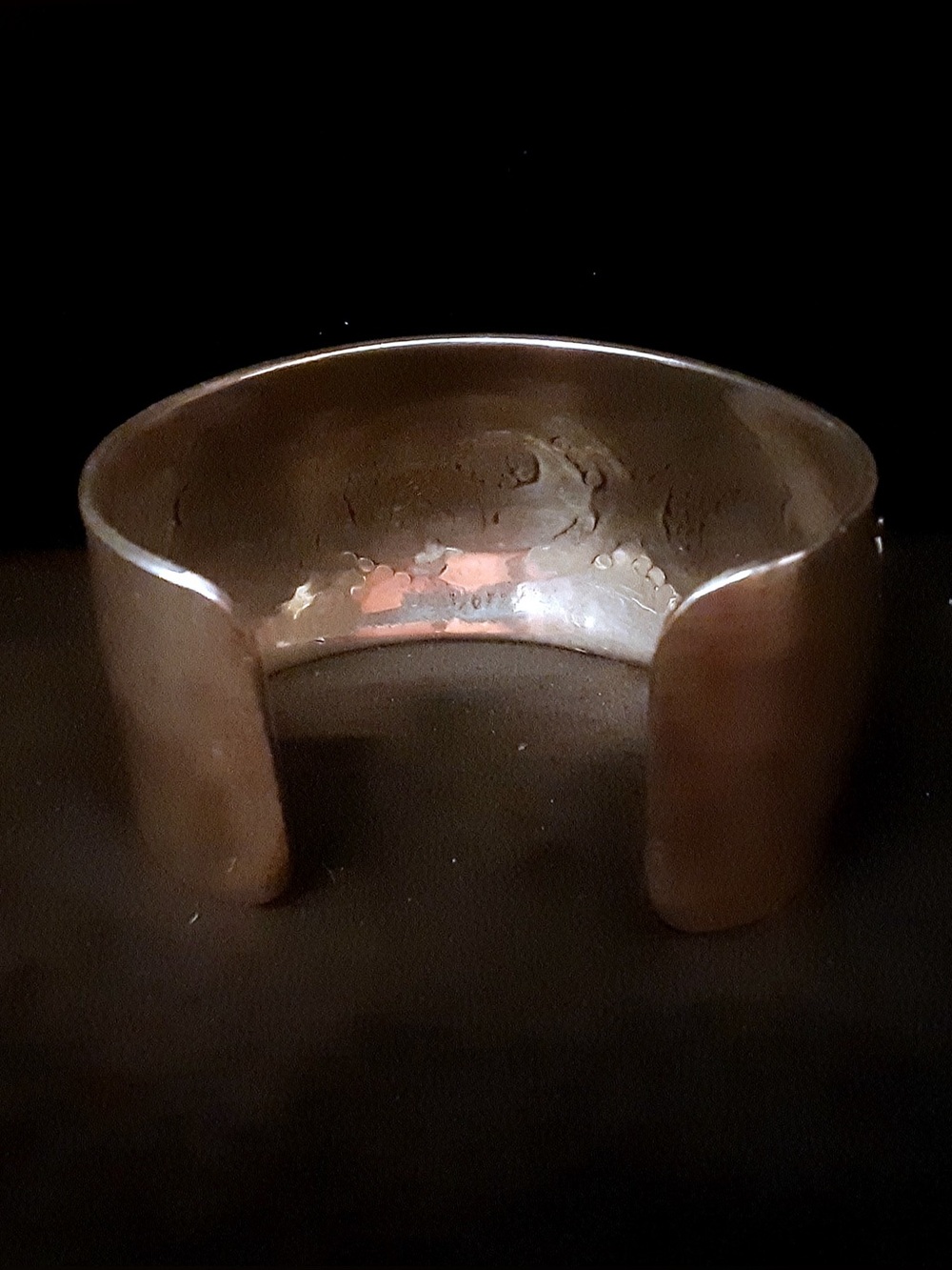 Vintage JR Jackson Hopi Native American Sterling Silver Bear Paw Cuff Bracelet - Picture 7 of 8
